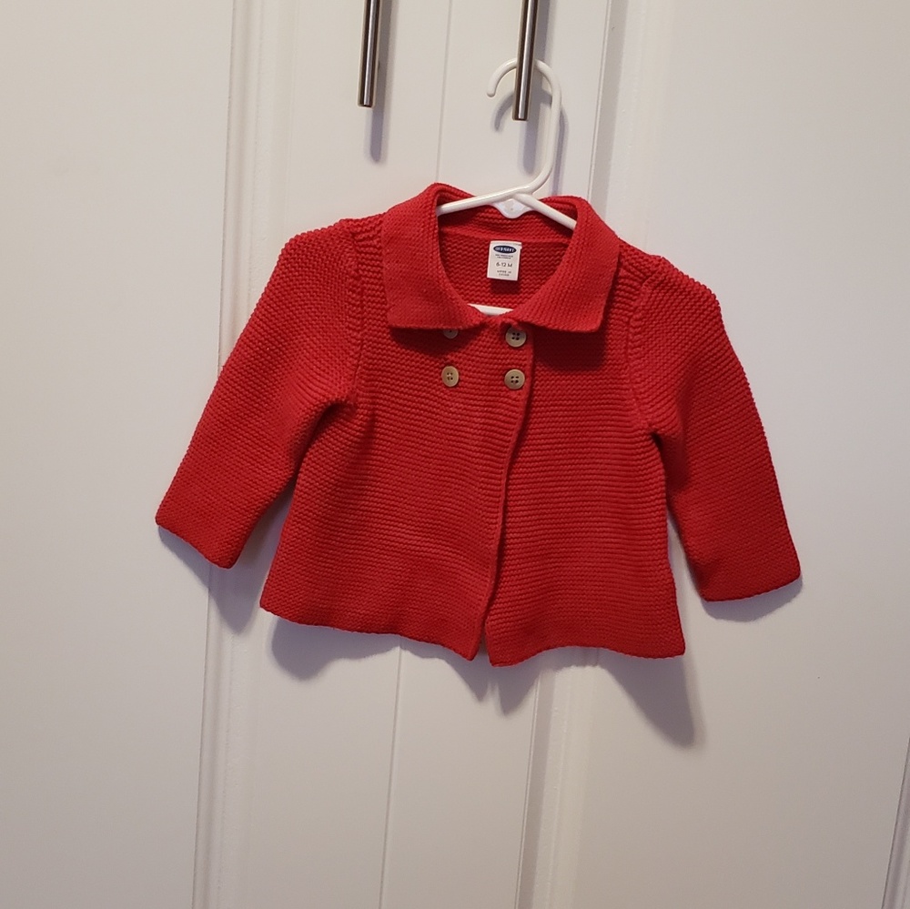 Red baby sweater